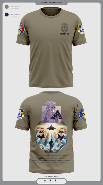 U.S. Air Force Office of Special Investigations Region 3 Base Honor Guard Short Sleeve Performance Shirt - 1