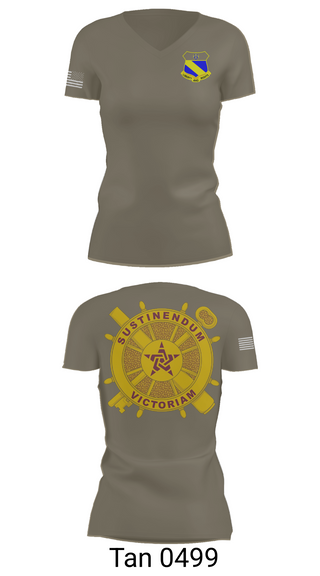 Womens Short Sleeve Vneck Shirt, 2nd BN (LS) 349th RGT, , Teamtime, Team time, sublimation, custom sports apparel, team uniforms, spirit wear, spiritwear, sports uniforms, custom shirts, team store, custom team store, fundraiser sports, apparel fundraiser