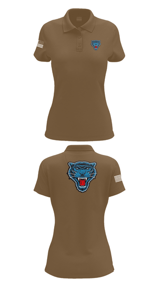 Womens Short Sleeve Performance Polo, Blue Panthers, , Teamtime, Team time, sublimation, custom sports apparel, team uniforms, spirit wear, spiritwear, sports uniforms, custom shirts, team store, custom team store, fundraiser sports, apparel fundraiser