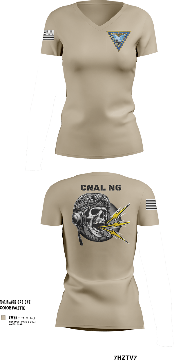 Womens Short Sleeve Vneck Shirt, COMNAVAIRLANT, , Teamtime, Team time, sublimation, custom sports apparel, team uniforms, spirit wear, spiritwear, sports uniforms, custom shirts, team store, custom team store, fundraiser sports, apparel fundraiser