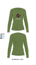 4th Division Late-Watch 28165234 Women's Long Sleeve V-neck Shirt - 40