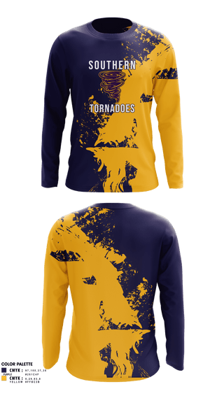 Long Sleeve Performance Shirt, Southern Middle School Track and Field, Track & Field, Teamtime, Team time, sublimation, custom sports apparel, team uniforms, spirit wear, spiritwear, sports uniforms, custom shirts, team store, custom team store, fundraiser sports, apparel fundraiser