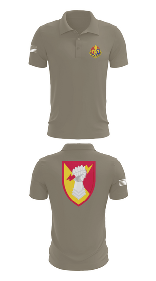 Short Sleeve Performance Polo, 38th ADA BDE, Army, Teamtime, Team time, sublimation, custom sports apparel, team uniforms, spirit wear, spiritwear, sports uniforms, custom shirts, team store, custom team store, fundraiser sports, apparel fundraiser