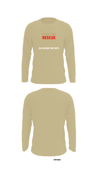 Long Sleeve Performance Shirt, ISA Air base Fire Dept., Fire Department, Teamtime, Team time, sublimation, custom sports apparel, team uniforms, spirit wear, spiritwear, sports uniforms, custom shirts, team store, custom team store, fundraiser sports, apparel fundraiser