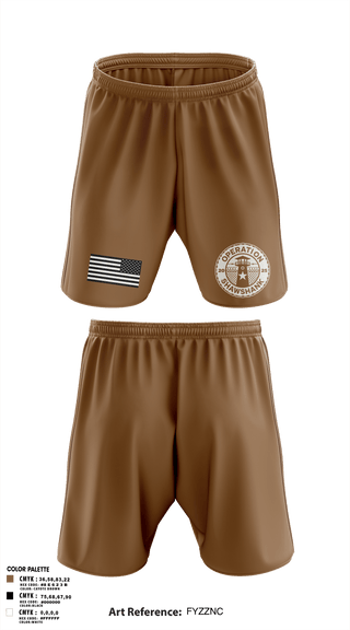 Athletic Shorts With Pockets, Operation Shawshank, , Teamtime, Team time, sublimation, custom sports apparel, team uniforms, spirit wear, spiritwear, sports uniforms, custom shirts, team store, custom team store, fundraiser sports, apparel fundraiser