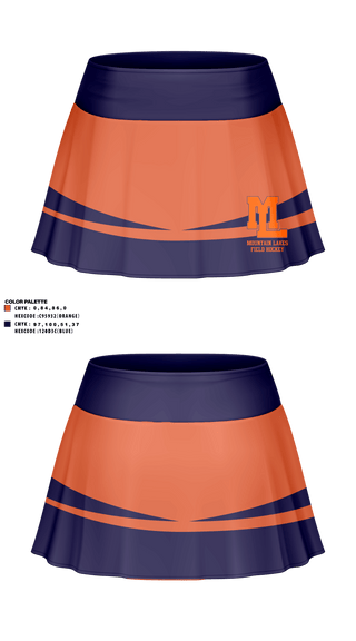 Skort, Mountain Lakes High School Field Hockey, Field Hockey, Teamtime, Team time, sublimation, custom sports apparel, team uniforms, spirit wear, spiritwear, sports uniforms, custom shirts, team store, custom team store, fundraiser sports, apparel fundraiser