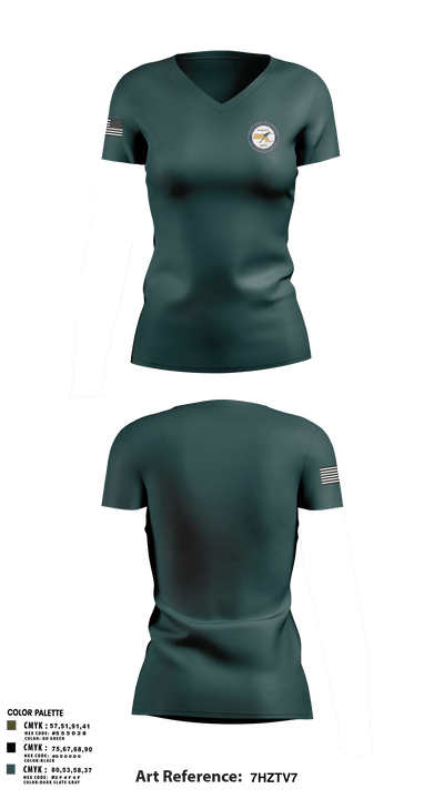 NEMLEC Women's Short Sleeve V-neck Shirt - 6