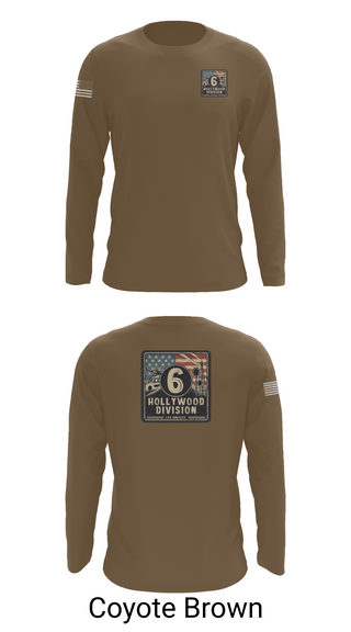 Long Sleeve Performance Shirt, Hollywood Division, Police, Teamtime, Team time, sublimation, custom sports apparel, team uniforms, spirit wear, spiritwear, sports uniforms, custom shirts, team store, custom team store, fundraiser sports, apparel fundraiser