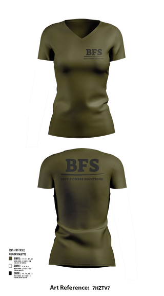 Womens Short Sleeve Vneck Shirt, BEST FITNESS SOLUTIONS, , Teamtime, Team time, sublimation, custom sports apparel, team uniforms, spirit wear, spiritwear, sports uniforms, custom shirts, team store, custom team store, fundraiser sports, apparel fundraiser