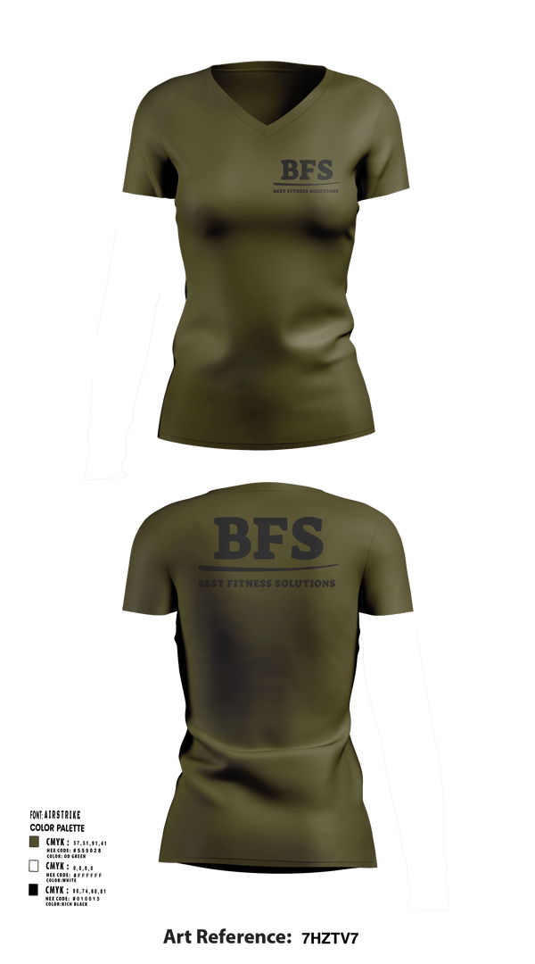 Womens Short Sleeve Vneck Shirt, BEST FITNESS SOLUTIONS, , Teamtime, Team time, sublimation, custom sports apparel, team uniforms, spirit wear, spiritwear, sports uniforms, custom shirts, team store, custom team store, fundraiser sports, apparel fundraiser