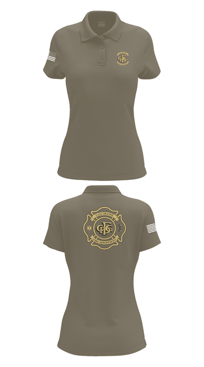 Casa Grande Fire Department 38585599 Women's Short Sleeve Performance Polo  - 75