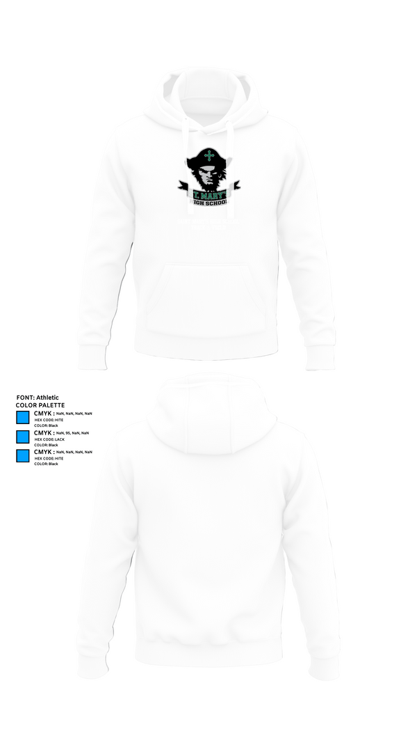 Hoodie, Saint Mary's High School Track & Field, Track & Field, Teamtime, Team time, sublimation, custom sports apparel, team uniforms, spirit wear, spiritwear, sports uniforms, custom shirts, team store, custom team store, fundraiser sports, apparel fundraiser
