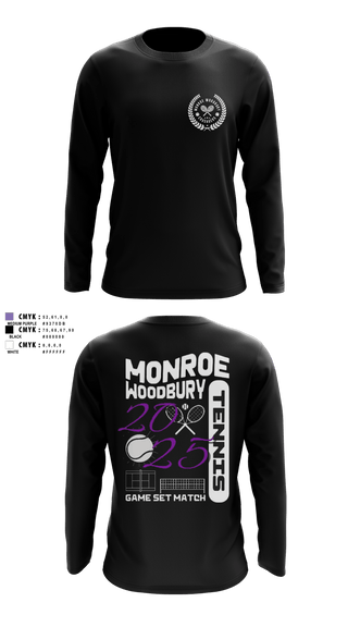 Long Sleeve Performance Shirt, Monroe Woodbury, Tennis, Teamtime, Team time, sublimation, custom sports apparel, team uniforms, spirit wear, spiritwear, sports uniforms, custom shirts, team store, custom team store, fundraiser sports, apparel fundraiser