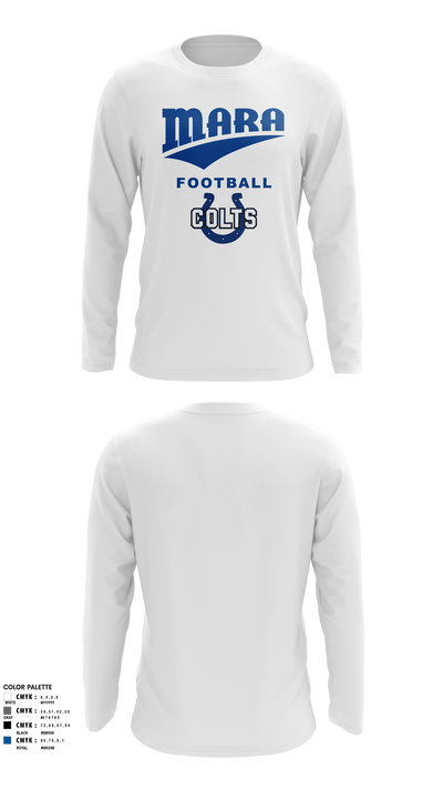Mara Colts Long Sleeve Performance Polo - 10