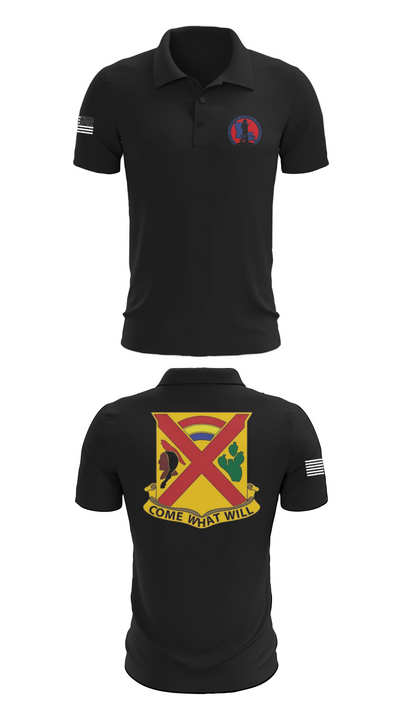 Charley troop 2-108 CAV 33316254 Short Sleeve Performance Polo - 26