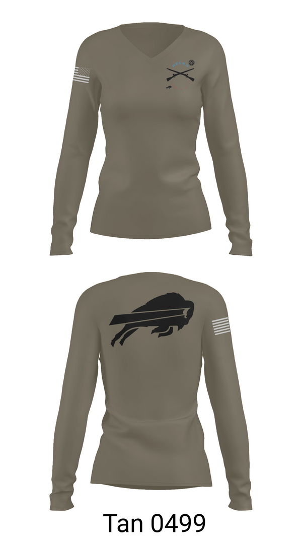 Womens Long Sleeve Vneck Shirt, C TRP 2-101 CAV, , Teamtime, Team time, sublimation, custom sports apparel, team uniforms, spirit wear, spiritwear, sports uniforms, custom shirts, team store, custom team store, fundraiser sports, apparel fundraiser