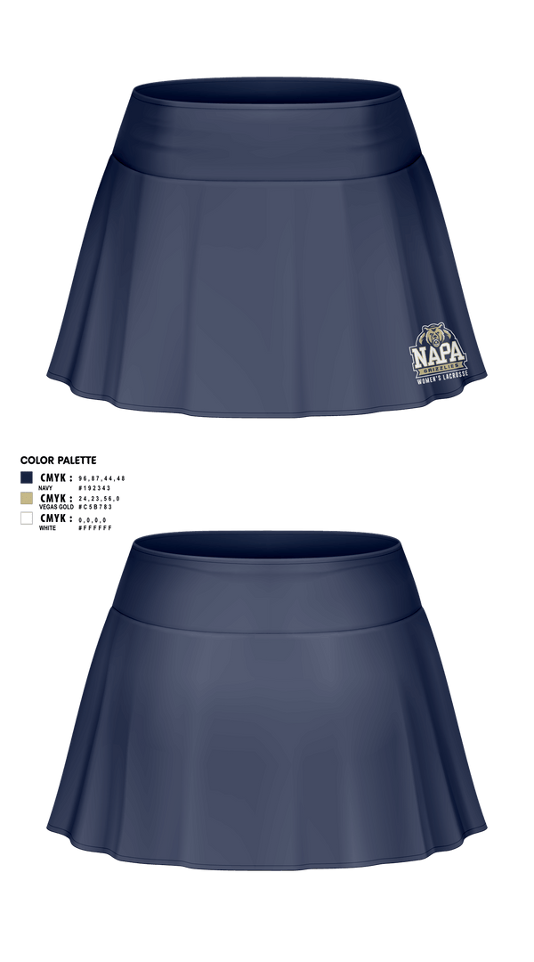 Skort, Napa Grizzlies, Women's Lacrosse, Teamtime, Team time, sublimation, custom sports apparel, team uniforms, spirit wear, spiritwear, sports uniforms, custom shirts, team store, custom team store, fundraiser sports, apparel fundraiser