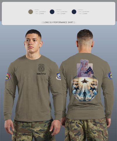 U.S. Air Force Office of Special Investigations Region 3 Base Honor Guard Long Sleeve Performance Shirt 3
