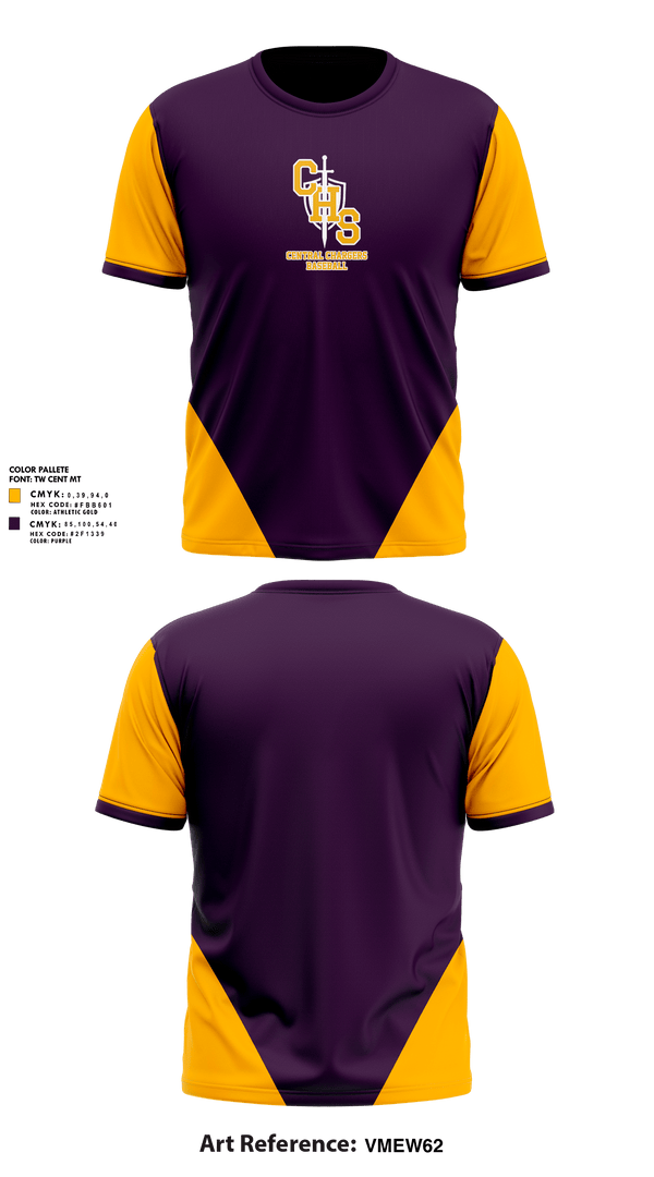 Short Sleeve Performance Shirt, Central Chargers Baseball, Baseball, Teamtime, Team time, sublimation, custom sports apparel, team uniforms, spirit wear, spiritwear, sports uniforms, custom shirts, team store, custom team store, fundraiser sports, apparel fundraiser