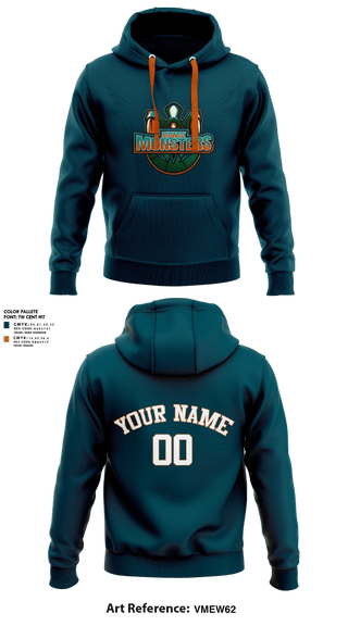 Hoodie, Midwest Monsters, Men's Basketball, Teamtime, Team time, sublimation, custom sports apparel, team uniforms, spirit wear, spiritwear, sports uniforms, custom shirts, team store, custom team store, fundraiser sports, apparel fundraiser