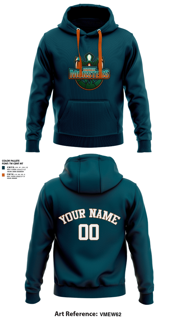 Hoodie, Midwest Monsters, Men's Basketball, Teamtime, Team time, sublimation, custom sports apparel, team uniforms, spirit wear, spiritwear, sports uniforms, custom shirts, team store, custom team store, fundraiser sports, apparel fundraiser