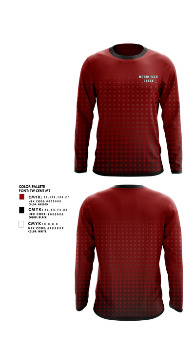 Metro Tech Cheer 28099552 Long Sleeve Performance Shirt 1