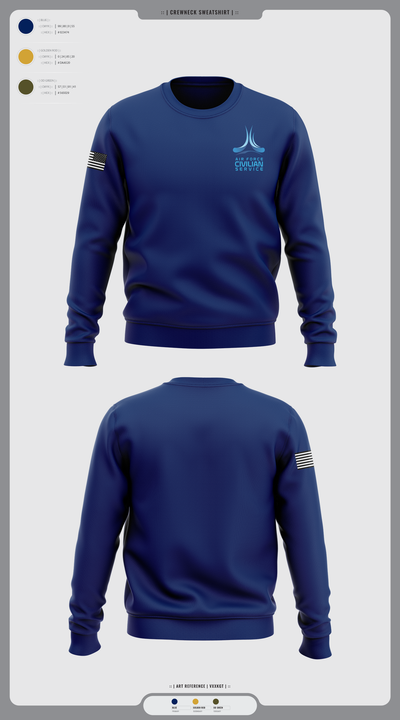 9th Civil Engineer Squadron 89211458 Crew Neck Sweatshirt - 1