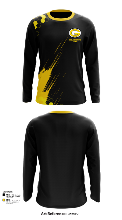 Goodland Cowboys Tennis 92635986 Long Sleeve Performance Shirt 58