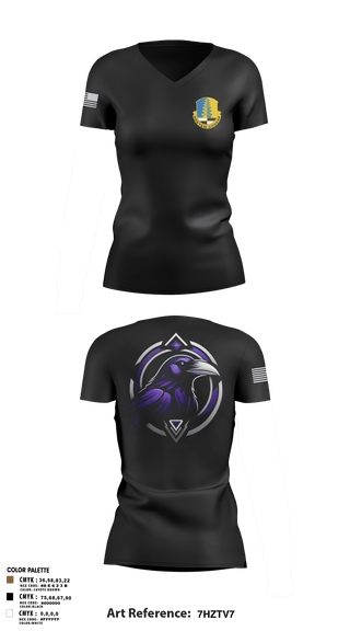 Womens Short Sleeve Vneck Shirt, 319th IEW, , Teamtime, Team time, sublimation, custom sports apparel, team uniforms, spirit wear, spiritwear, sports uniforms, custom shirts, team store, custom team store, fundraiser sports, apparel fundraiser