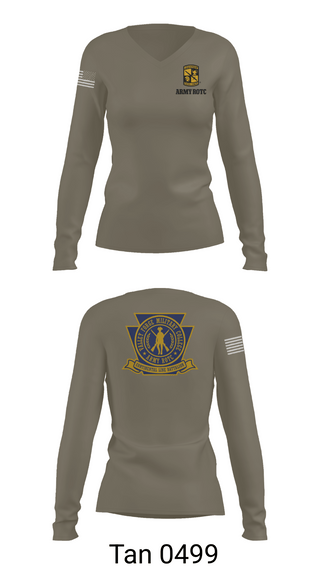 Womens Long Sleeve Vneck Shirt, VFMC, Army, Teamtime, Team time, sublimation, custom sports apparel, team uniforms, spirit wear, spiritwear, sports uniforms, custom shirts, team store, custom team store, fundraiser sports, apparel fundraiser