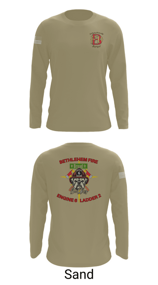 Long Sleeve Performance Shirt, Bethlehem Fire Department E6/L2, , Teamtime, Team time, sublimation, custom sports apparel, team uniforms, spirit wear, spiritwear, sports uniforms, custom shirts, team store, custom team store, fundraiser sports, apparel fundraiser