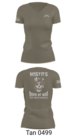 Womens Short Sleeve Vneck Shirt, 4th platoon misfits, Army, Teamtime, Team time, sublimation, custom sports apparel, team uniforms, spirit wear, spiritwear, sports uniforms, custom shirts, team store, custom team store, fundraiser sports, apparel fundraiser