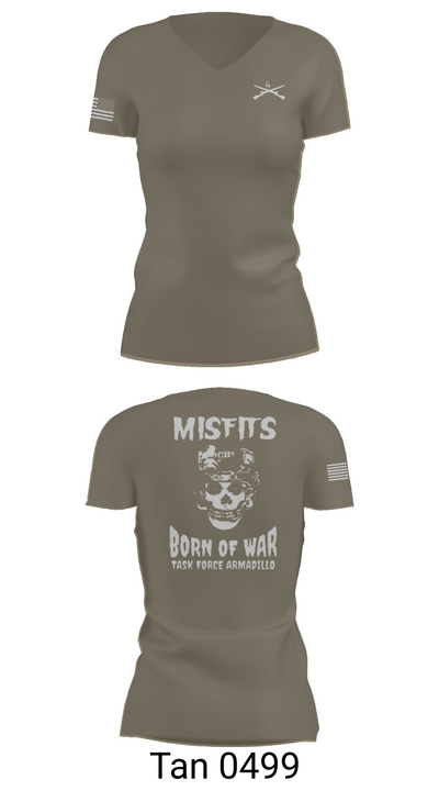 4th platoon misfits 6678865 Women's Short Sleeve V-neck Shirt - 68