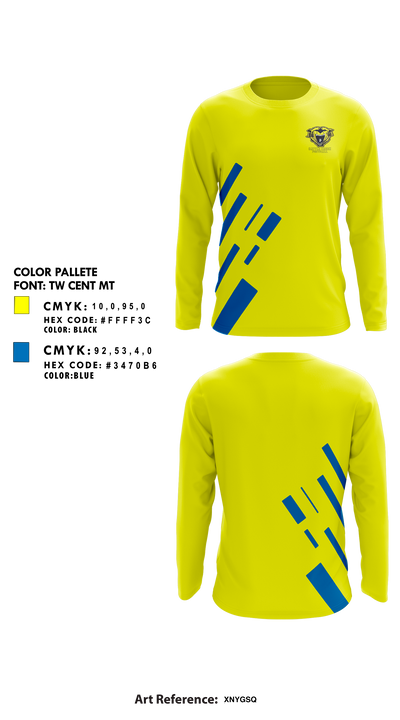 Battle Creek Central Bearcats Flag Football 45528547 Long Sleeve Performance Shirt 1
