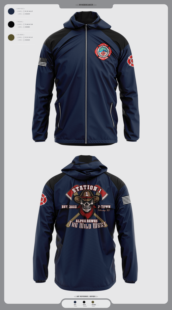 Windbreaker, PVFR, Fire Department, Teamtime, Team time, sublimation, custom sports apparel, team uniforms, spirit wear, spiritwear, sports uniforms, custom shirts, team store, custom team store, fundraiser sports, apparel fundraiser