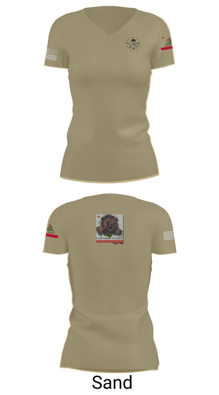 Womens Short Sleeve Vneck Shirt, 1106th TASMG, , Teamtime, Team time, sublimation, custom sports apparel, team uniforms, spirit wear, spiritwear, sports uniforms, custom shirts, team store, custom team store, fundraiser sports, apparel fundraiser