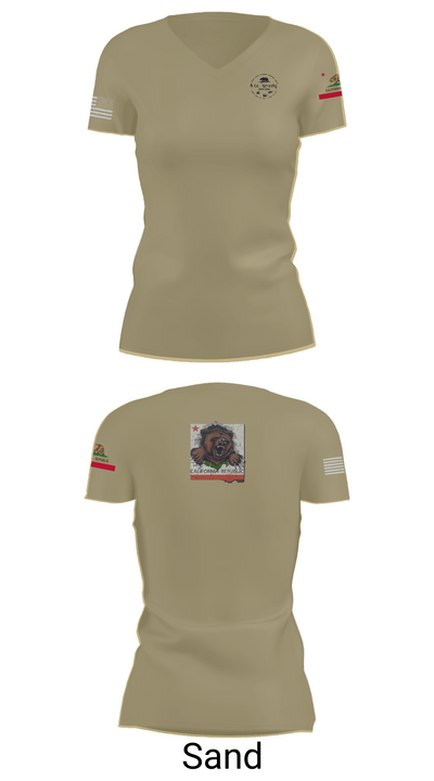 1106th TASMG 93764833 Women's Short Sleeve V-neck Shirt - 84