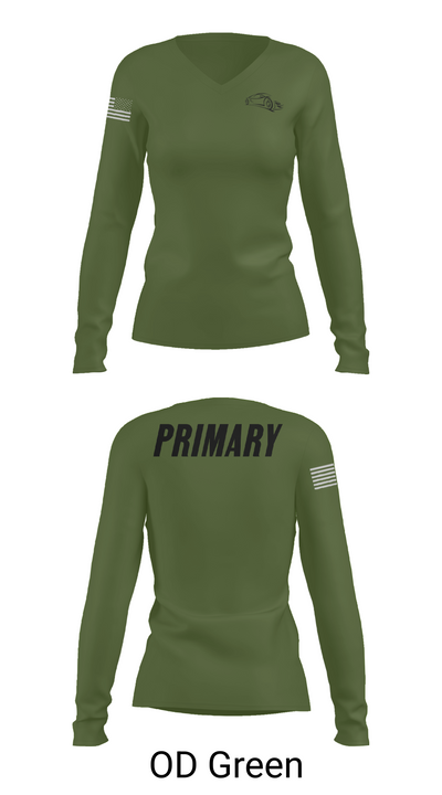 1-10ab 26071483 Women's Long Sleeve V-neck Shirt - 57