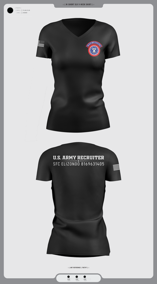Womens Short Sleeve Vneck Shirt, Recruiting, Army, Teamtime, Team time, sublimation, custom sports apparel, team uniforms, spirit wear, spiritwear, sports uniforms, custom shirts, team store, custom team store, fundraiser sports, apparel fundraiser