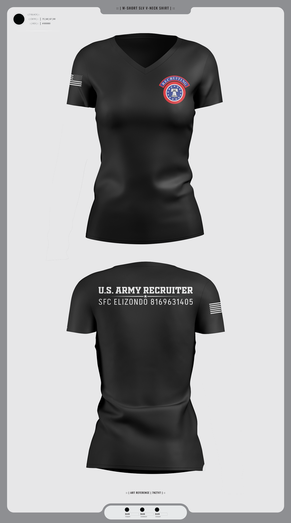 Womens Short Sleeve Vneck Shirt, Recruiting, Army, Teamtime, Team time, sublimation, custom sports apparel, team uniforms, spirit wear, spiritwear, sports uniforms, custom shirts, team store, custom team store, fundraiser sports, apparel fundraiser