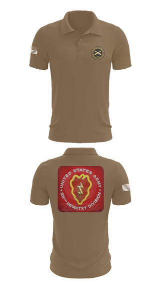 Short Sleeve Performance Polo, 25th infantry division C-Btry 1/8 FA, , Teamtime, Team time, sublimation, custom sports apparel, team uniforms, spirit wear, spiritwear, sports uniforms, custom shirts, team store, custom team store, fundraiser sports, apparel fundraiser