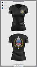 Twu Local 100 Ceremonial Unit & Honor Guard 29961130 Women's Short Sleeve V-neck Shirt - 2