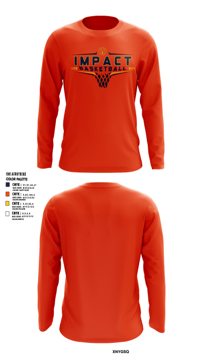 Illinois Impact Basketball 87881800 Long Sleeve Performance Shirt 2