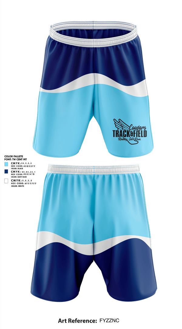 Athletic Shorts With Pockets, Southwest Edgecombe Cougars, Track & Field, Teamtime, Team time, sublimation, custom sports apparel, team uniforms, spirit wear, spiritwear, sports uniforms, custom shirts, team store, custom team store, fundraiser sports, apparel fundraiser
