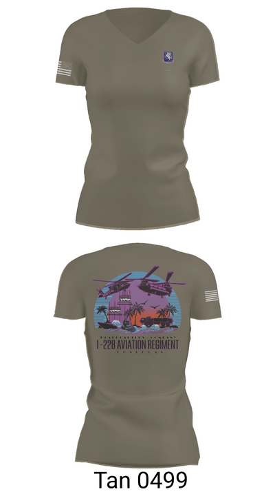 1-228 HHC Phantoms 17599849 Women's Short Sleeve V-neck Shirt - 68