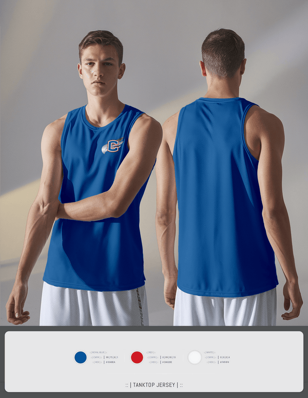 Tank Top, Cleveland Blue Raiders, Track & Field, Teamtime, Team time, sublimation, custom sports apparel, team uniforms, spirit wear, spiritwear, sports uniforms, custom shirts, team store, custom team store, fundraiser sports, apparel fundraiser