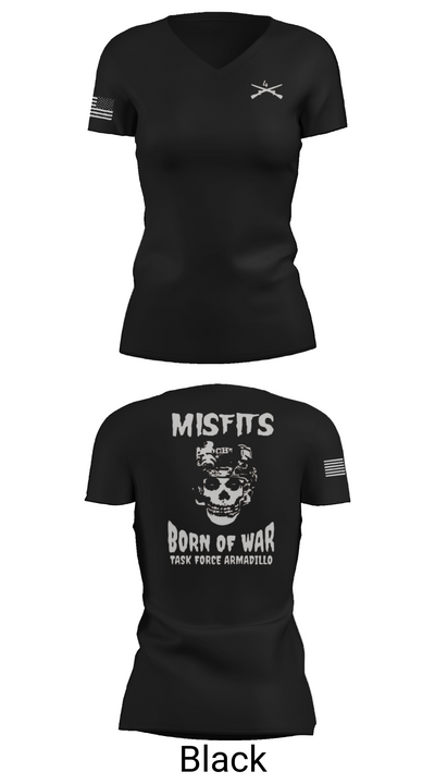 4th platoon misfits 6678865 Women's Short Sleeve V-neck Shirt - 28