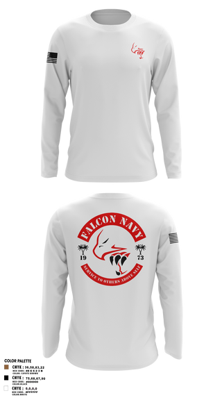 Long Sleeve Performance Shirt, Falcon Navy, , Teamtime, Team time, sublimation, custom sports apparel, team uniforms, spirit wear, spiritwear, sports uniforms, custom shirts, team store, custom team store, fundraiser sports, apparel fundraiser