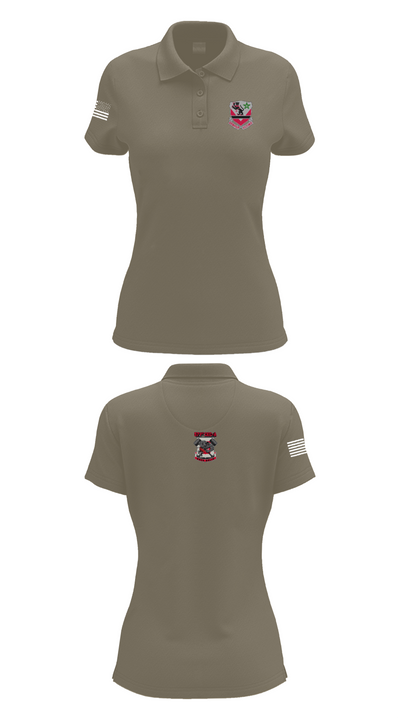 16th BEB 571st Company 8962391 Women's Short Sleeve Performance Polo  - 75