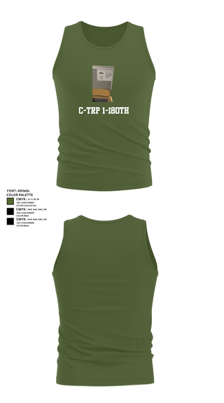 Tank Top, C-Trp 1-180th, , Teamtime, Team time, sublimation, custom sports apparel, team uniforms, spirit wear, spiritwear, sports uniforms, custom shirts, team store, custom team store, fundraiser sports, apparel fundraiser